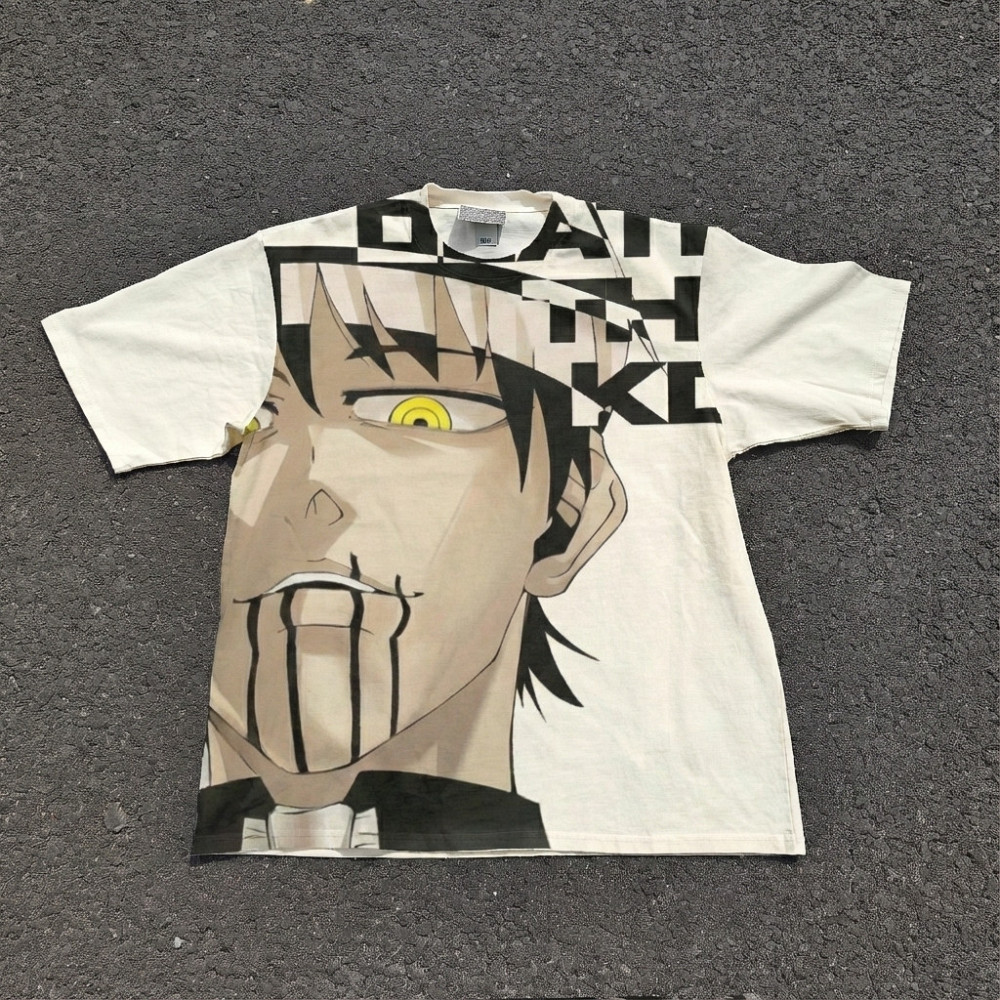 Футболка чоловіча з принтом аніме Аніме Соул Еатер Деатх оверсайз (S/M/L) Черний Дніпро - фото 6