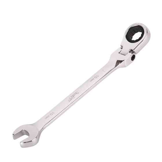 Ключ ріжково-тріскачний 15 мм. з карданом КТ-2081-15К Alloid Винница