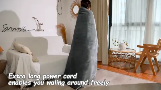 Ковдра з підігрівом електро плед преміум-класу PKBD Luxury Sherpa Fleece (190х130 см) Луцьк