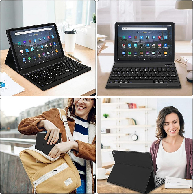 Чохол з клавіатурою для планшета Kindle Fire HD HD 10/HD 10 Plus (11-го покоління 2021/13-го покоління 2023) 10.1" Дніпро - фото 7
