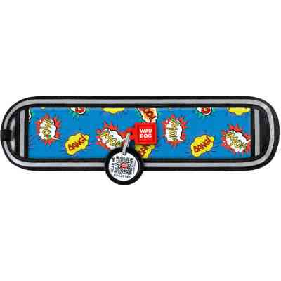 Ергономічні накладки на нашийник WAUDOG Nylon з QR-паспортом ВАУ M-XL 20-25 мм (2401-0087) Вінниця