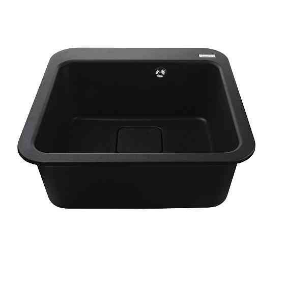 Гранітна мийка Globus Lux BARBORA чорний металік 510х510 мм-А0001 Київ