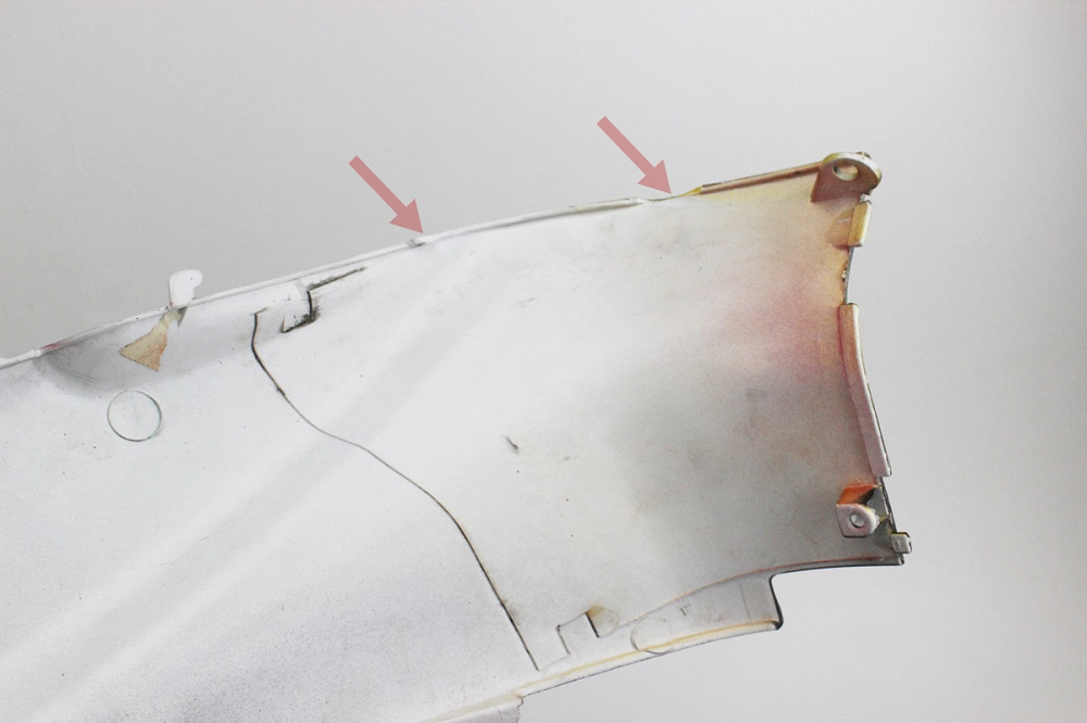 УЦІНКА Honda DIO AF-34 пластик - к-кт фарбований 5 деталей (голова під диск. гальмо з кришкою лючка), ЧОРНИЙ (брак фарбування, див.фото) Київ - фото 3