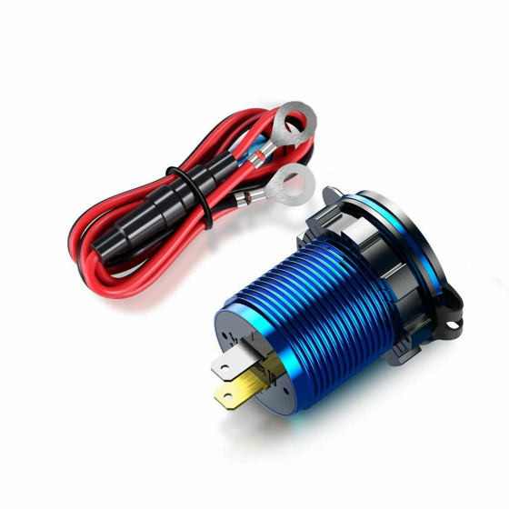 Встраиваемый адаптер 2x USB с вольтметром для авто Киев