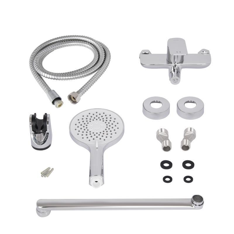 Змішувач для ванни Qtap Vlasta New з душовим гарнітуром QTVLA260CRM45644 хром Київ - фото 6