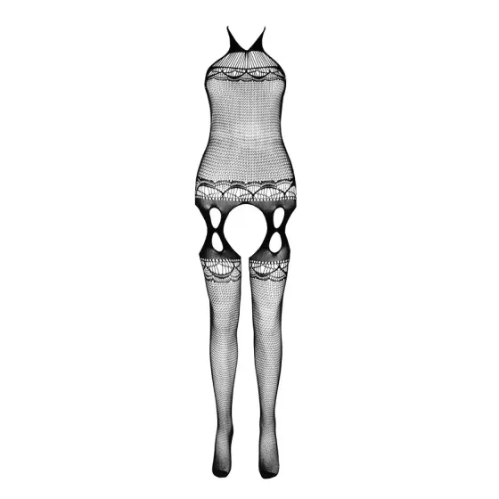 Бодистокинг Passion ECO BS006 white, с доступом, халтер, имитация подвязок Львов