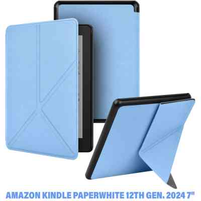 Чохол до електронної книги BeCover Ultra Slim Origami Amazon Kindle Paperwhite 12th Gen. 2024 7&quot; Light Blue (712839) Вінниця
