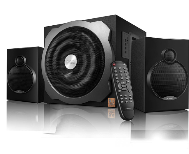 Акустична система 2.1 A-521X Sub-18W+2*13,5W USB+Bluetooth +картридер SD/MMC/MS чорний F&D Житомир - фото 1