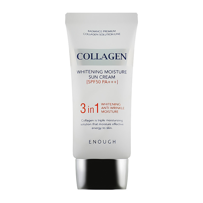 Сонцезахисний крем Whitening Moisture Sun Cream 3 in1 Enough 50 мл Київ - фото 1