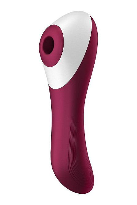 Вакуумний кліторальний стимулятор із вібрацією Satisfyer Dual Crush Sex Aura Київ - фото 1