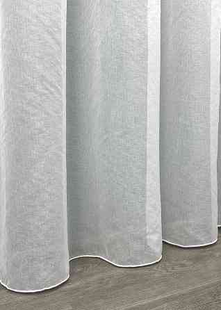 Тюль мікро-льон однотонний колір білий 1276т Київ