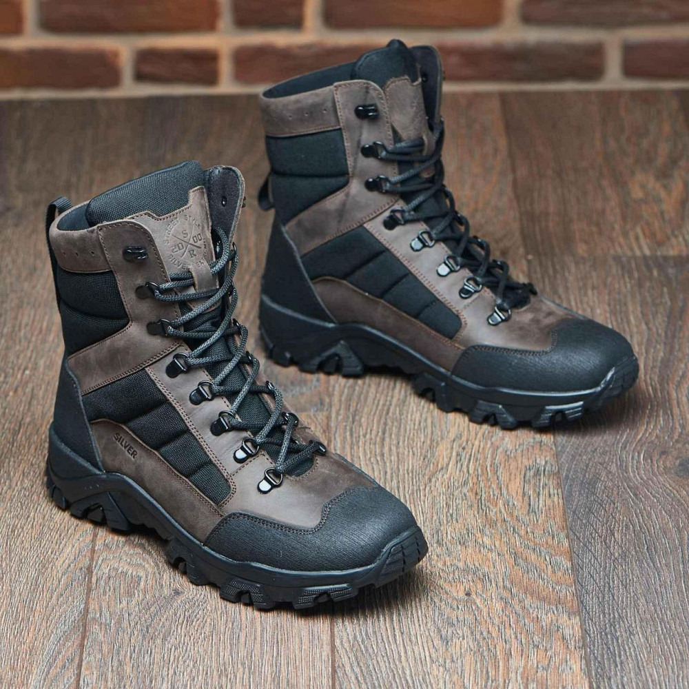 Зимові, справжні чоловічі тактичні черевики, берці, вологостійкі, водонепронекні чорні Харків - фото 2