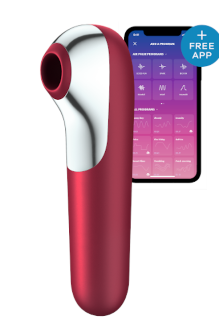 Вакуумный клиторальный стимулятор SATISFYER DUAL LOVE красный Sex Aura Киев - изображение 1