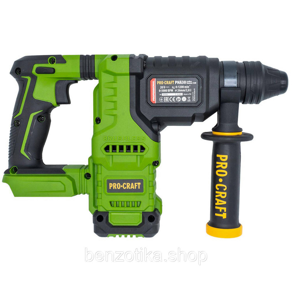 Акумуляторний перфоратор Procraft PHA30 Кейс (без АКБ та ЗП) Киев - изображение 3