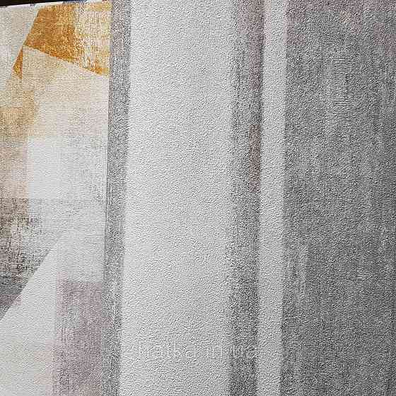 Шпалери вінілові на флізелін Rasch Linares 0.53х10 смуги широкі ефект потертості сірі білі 617764 Київ