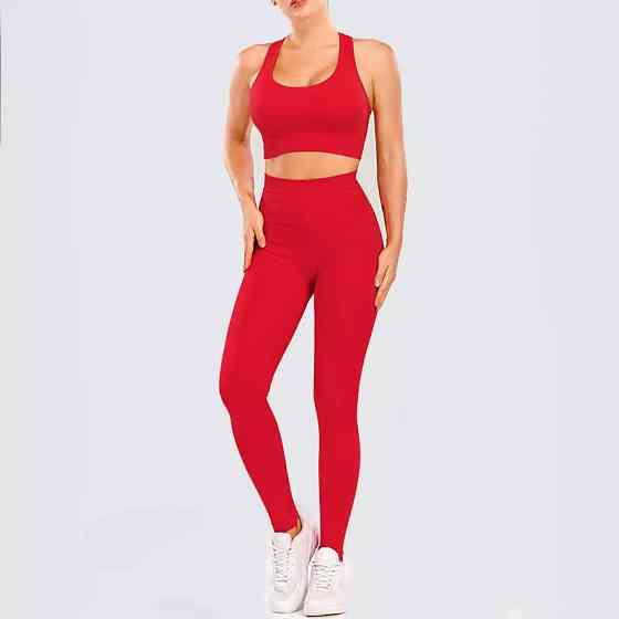 Спортивний костюм для фітнесу жіночий L червоний Київ