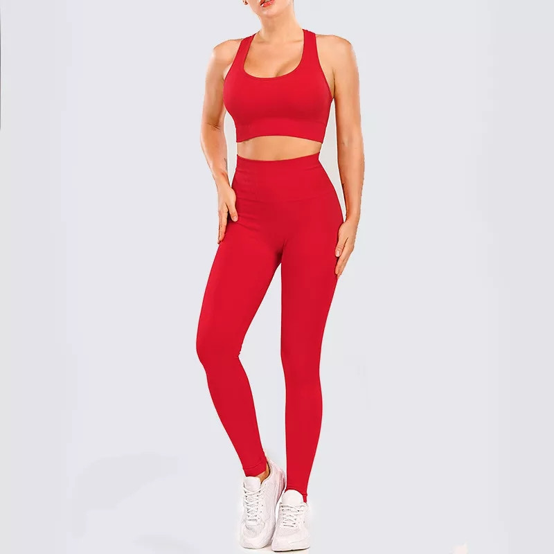 Спортивний костюм для фітнесу жіночий L червоний Київ - фото 2