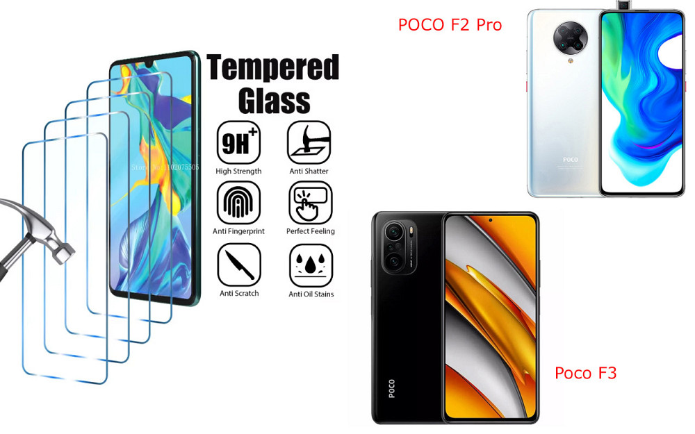 Защитное стекло ArmorGlass для POCO F2 Pro, Poco F3 – устойчивое к царапинам и ударам Киев - изображение 1