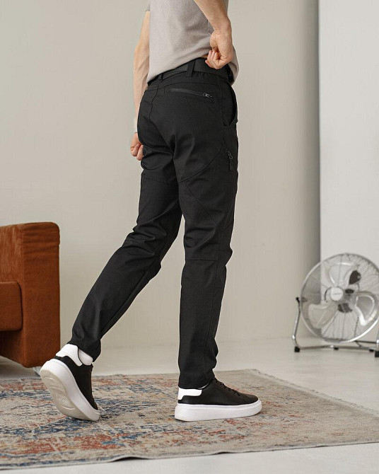 Штани чоловічі ріп-стоп чорні. Штани ріп-стоп повсякденні чорні Pobedov Expedition Київ - фото 2