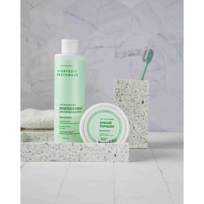 Зубний порошок Comex Натуральний Від карієсу З ефірною олією чайного дерева та м'яти 70 г (4820230953039) Вінниця - фото 2