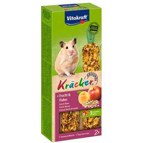 Ласощі Vitakraft Kracker Original Frucht Flakes крекер для хом_яків з фруктами та пластівцями 112 г / 2 шт Київ