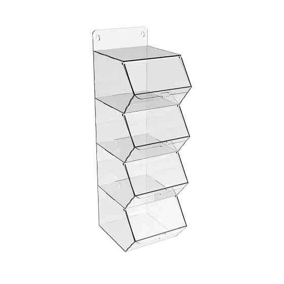 Диспенсер EKOSTAR вертикальный для мармеладов, снеков, орехов 4 ячейки Киев