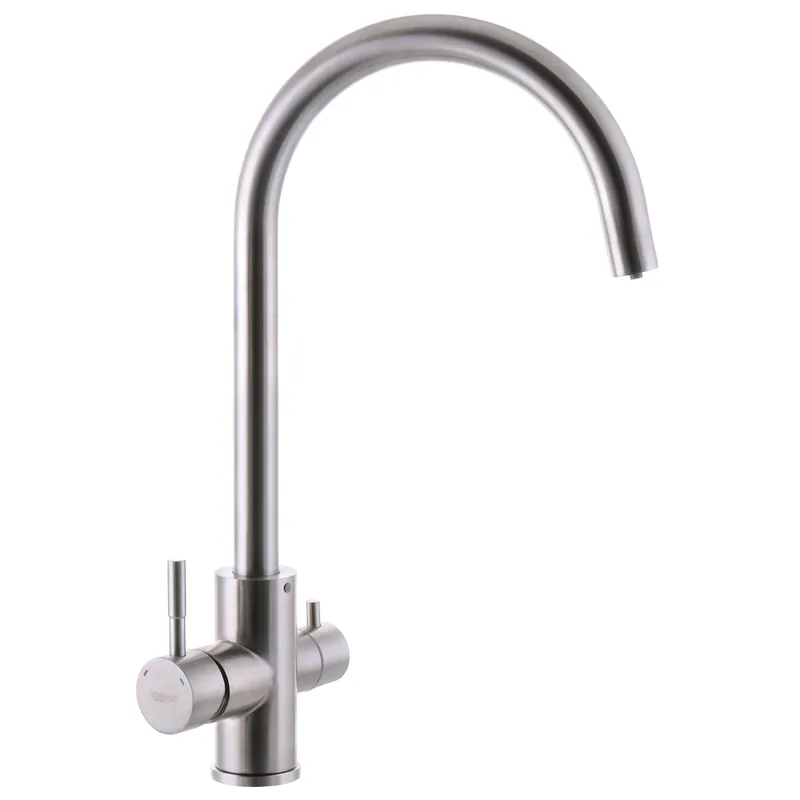 Стильный кухонный смеситель Zerix SUS-021 с фильтром питьевой воды и изливом ZX3169 Харьков - изображение 1