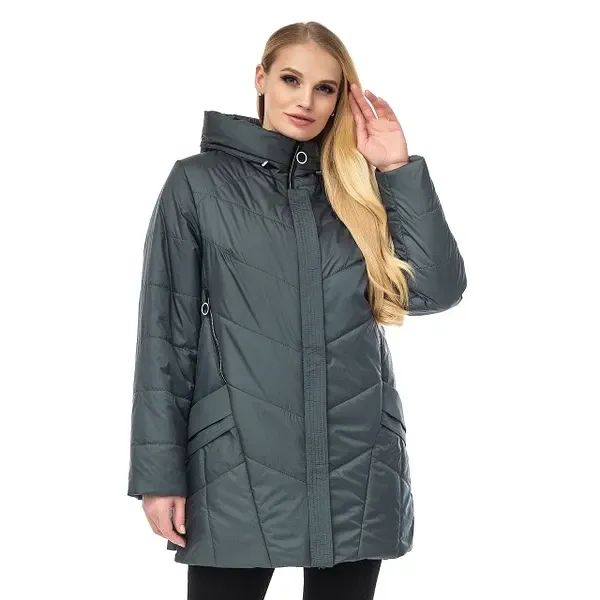 Жіноча демісезонна курточка подовжена.  52-66р Київ - фото 4