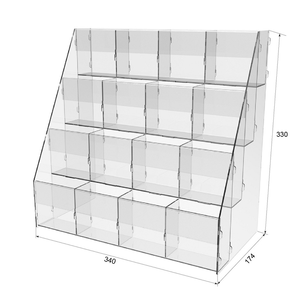 Підставка EKOSTAR під ручки та олівці 16 відділень 340х174х330 Київ - фото 2