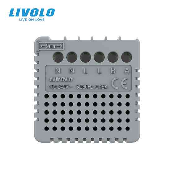 Термостат (терморегулятор) сенсорний для внутрішньопідлогового конвектора водяного опалення та фанкойла LIVOLO, сірий, модуль без рамки (VL-FCA-2IPS72 Коломия