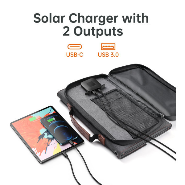 Сонячна панель для УМБ Choetech 36W Type-C PD 3.0 20W Max + QC 3.0 18W Max (SC006) Киев - изображение 7