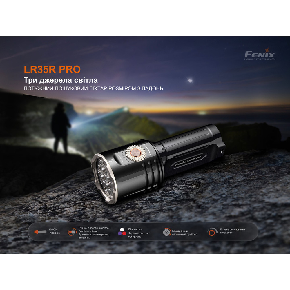 Ліхтар пошуковий ручний Fenix LR35R PRO Киев - изображение 7