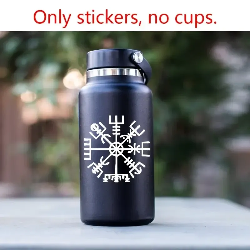 Набор виниловых наклеек «Вегвизир» – руны защиты 2 шт. (9×9 см) Киев - изображение 2