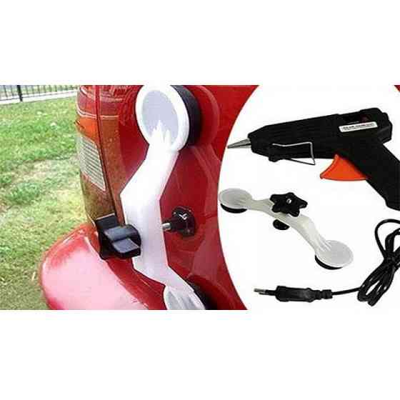 Інструмент для видалення вм'ятин на авто Clefers Pops-a-Den- Рихтування своїми руками - Клей, Пістолет, Присоска в комплекті IH-67 Івано-Франківськ