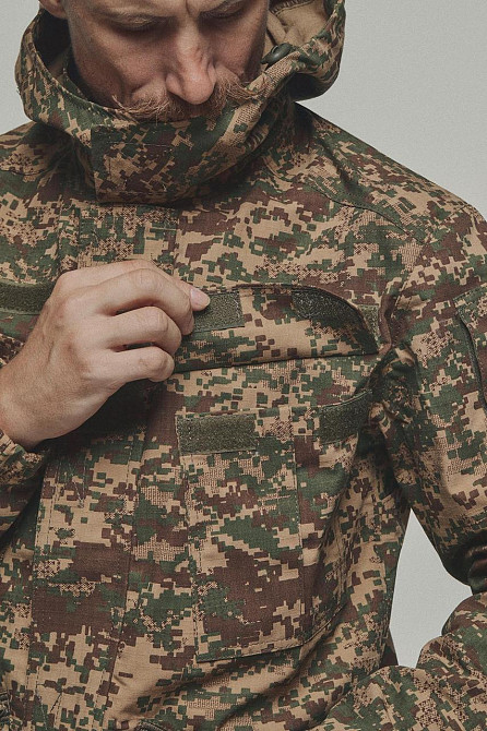 Военная летняя мужская куртка хищник тактическая полевая куртка рип стоп с капюшоном для военнослужащего Львов - изображение 3