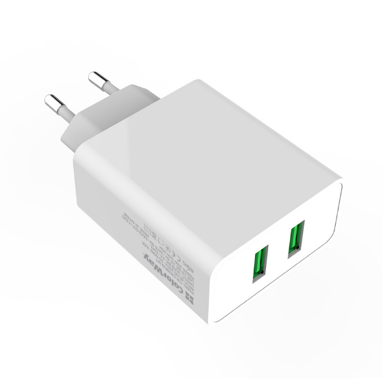 Зарядний пристрій мережевий 2USB 3,0A QC 36W білий ColorWay CW-CHS017Q-WT Житомир - фото 8