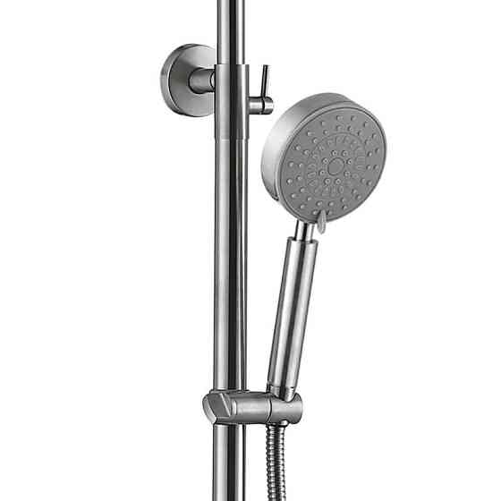 Душевая система для кабины Lidz Wind 1363 Nickel двухвентильный на два потребителя из нержавеющей стали Харьков