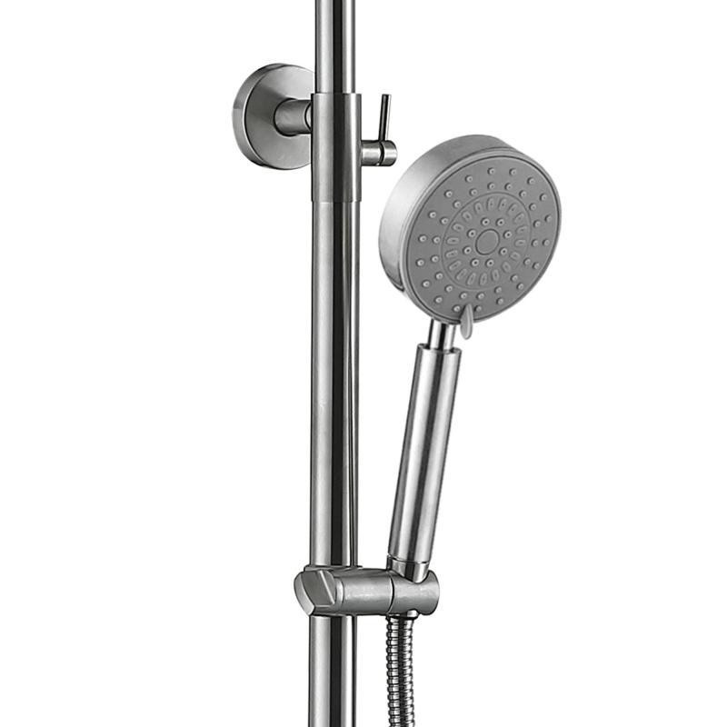 Душевая система для кабины Lidz Wind 1363 Nickel двухвентильный на два потребителя из нержавеющей стали Харьков - изображение 4