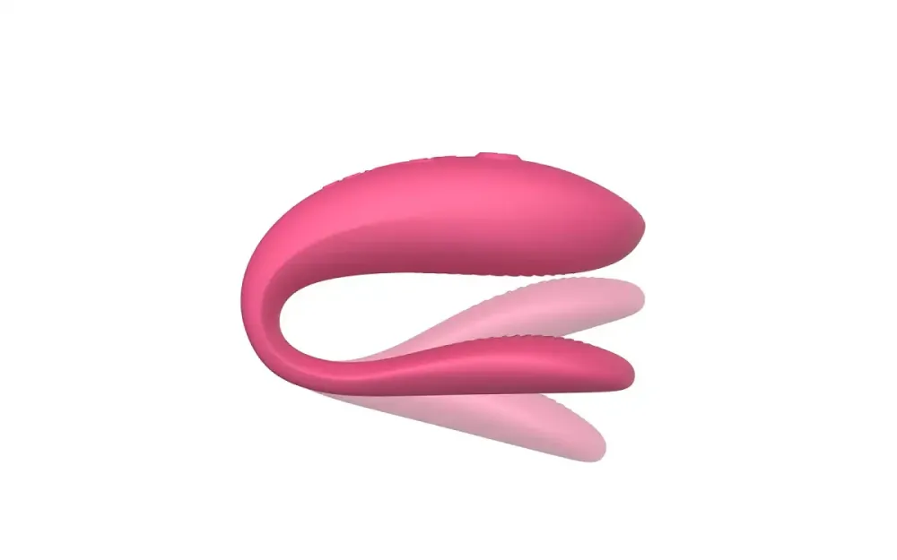 Смарт-вібратор для пар We-Vibe Sync Lite Pink, 10 віброрежимів, можна поєднувати з проникним сексом Львів - фото 3