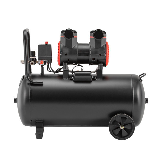 Компресор, 50 л, 1,5 кВт, 230 В, 8 aтм, 250 л/хв, 2800 об/хв,  безмасляний, 2 циліндри, 63 дБ INTERTOOL PT-0035 Київ - фото 3