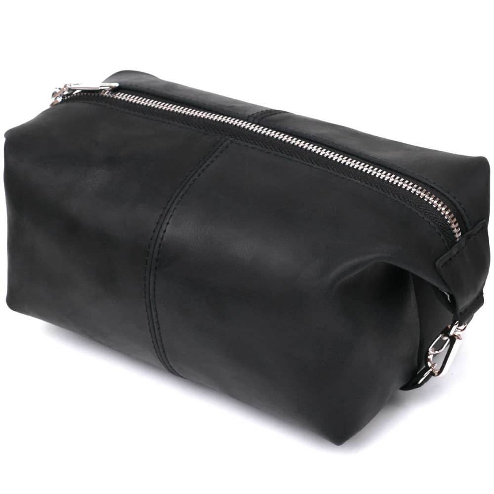 Стильна вінтажна косметичка Shvigel 16397 Чорний Київ - фото 9