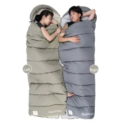 Спальный мешок Naturehike з капюшоном із мішком для зберігання M300 CNK2350WS023, зелений, лівий (6927595776018) Вінниця - фото 4