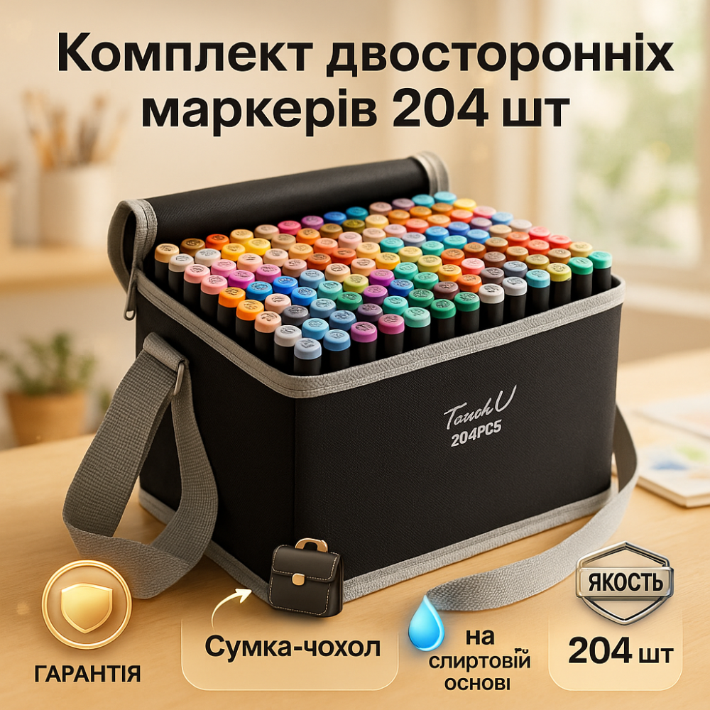 Комплект двухсторонних маркеров, Профессиональные фломастеры маркеры по номерам, Набор скретч маркеров UA-18 Львов - изображение 13