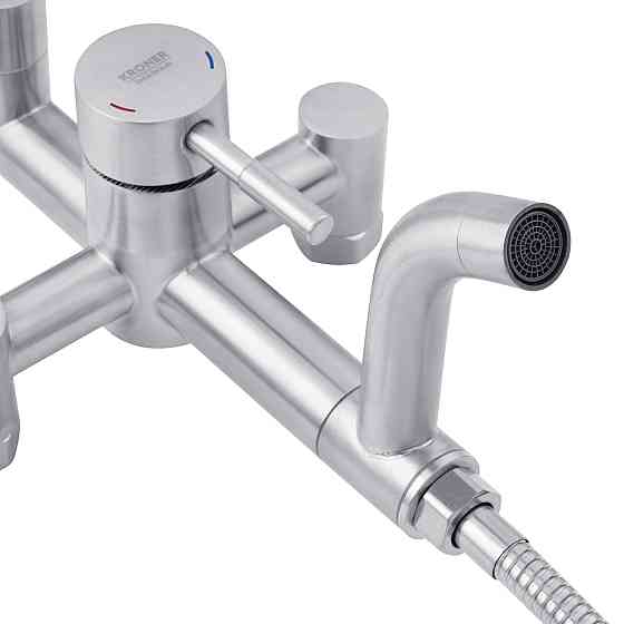 Душевая система для ванны Kroner KRP Edelstahl Klassisch - ESG063 сатин Киев