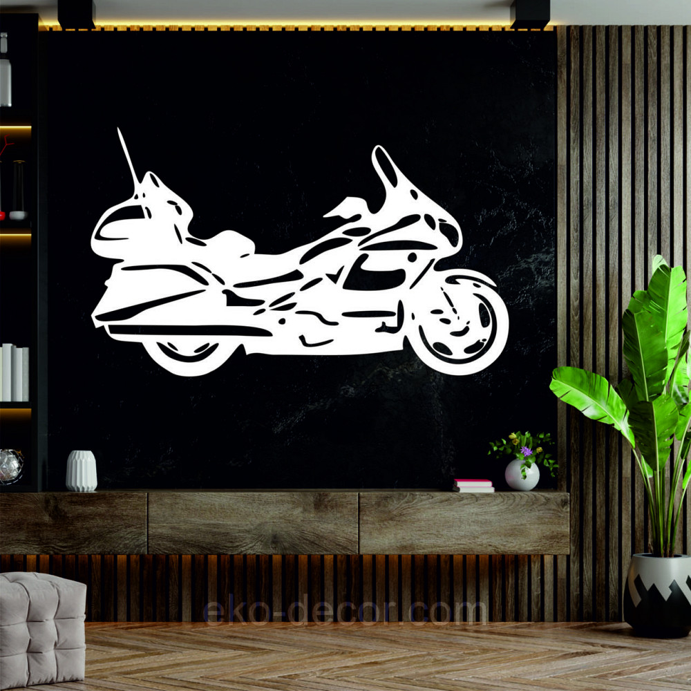 Декоративное настенное Панно «Байк» Декор на стену 50*39 см, Белый Киев - изображение 2