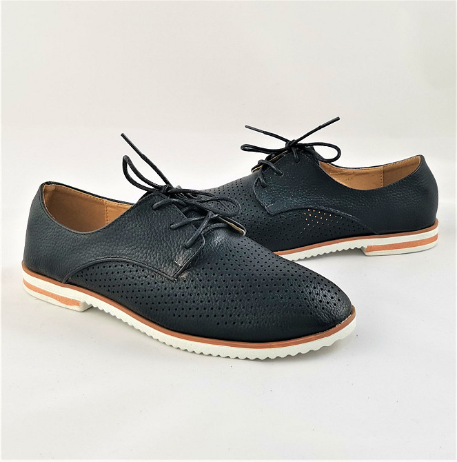 Жіночі Туфлі Чорні Мокасини Кросовки Слітонони (розміри: 37,38) - 11-1 Дніпро - фото 7