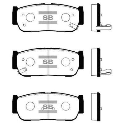 Гальмівні колодки HI-Q SP1173 Вінниця - фото 1