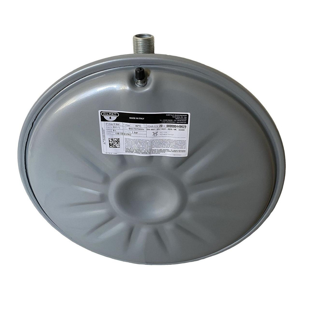 Бак Zilmet oem-pro для монтажа в котлы плоский Арт. 531 8л 3bar рифлёный ( 13B6000848 ) Киев - изображение 2