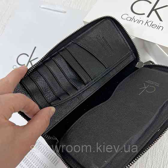 Мужской кожаный клатч на молнии (1342) Киев