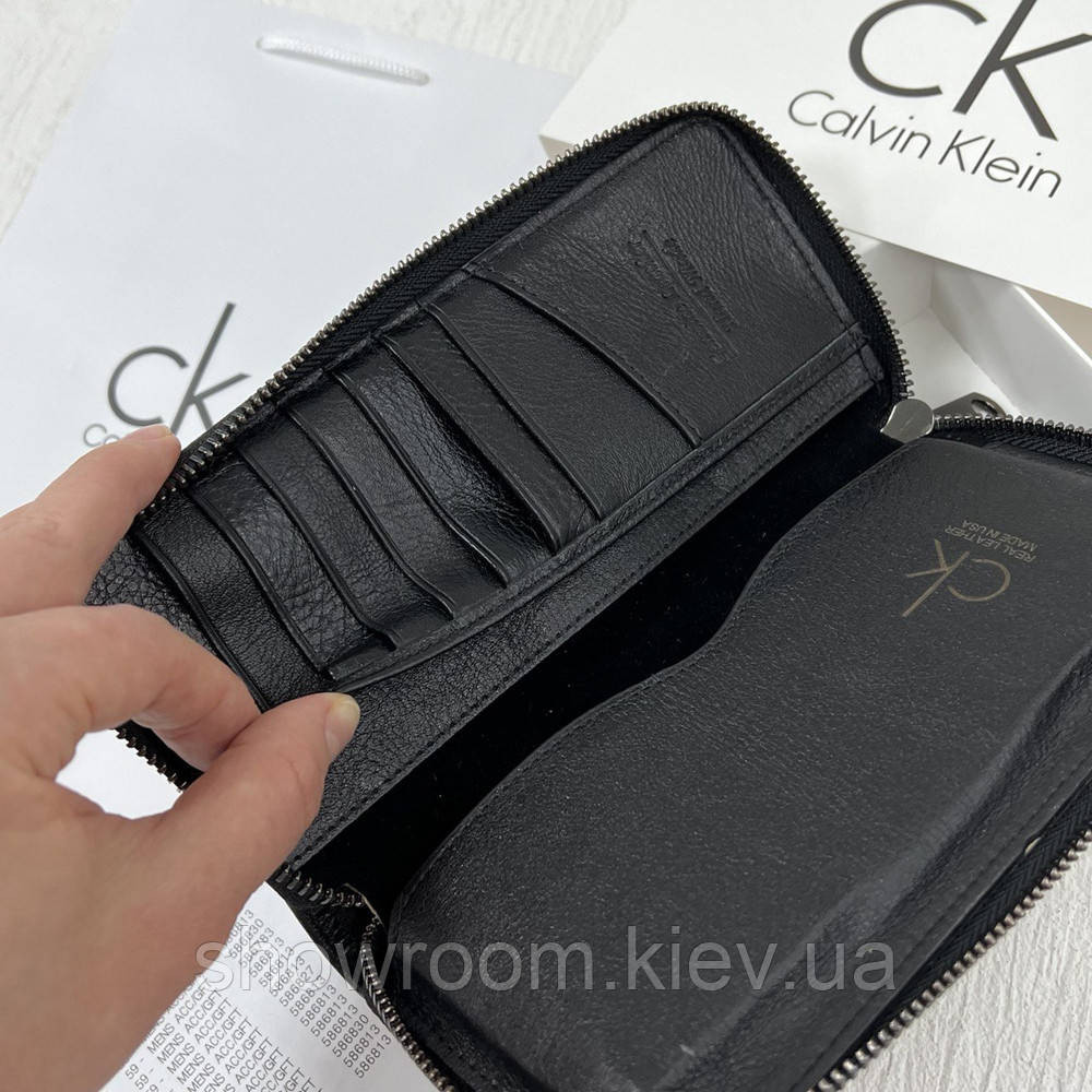 Чоловіча шкіряна клач на блискавки (1342) Київ - фото 6